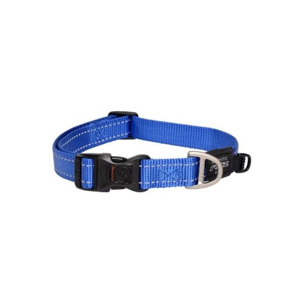 Rogz Blue Large 20mm Wide x 34cm to 56cm Classic Utility Collar for Dogs & Puppies