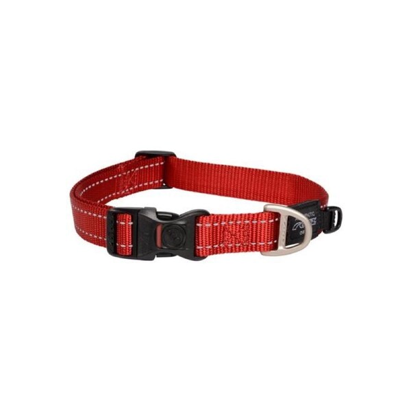 Rogz Red Large 20mm Wide x 34cm to 56cm Classic Utility Collar for Dogs & Puppies