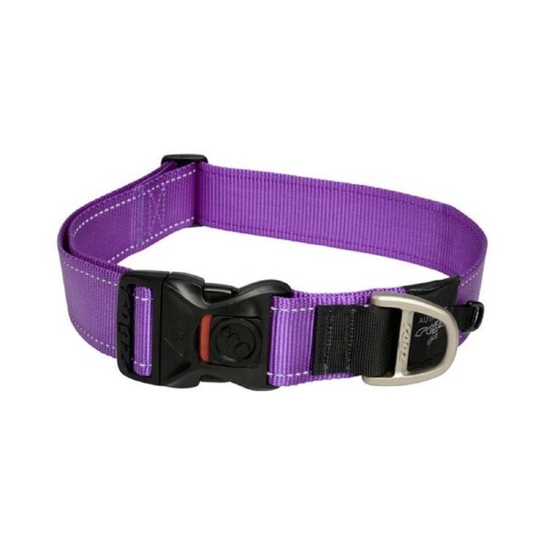 Rogz Purple XX-Large 40mm Wide x 50cm to 80cm Classic Utility Collar for Dogs & Puppies
