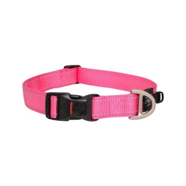 Rogz Pink X-Large 25mm Wide x 43cm to 70cm Classic Utility Collar for Dogs & Puppies