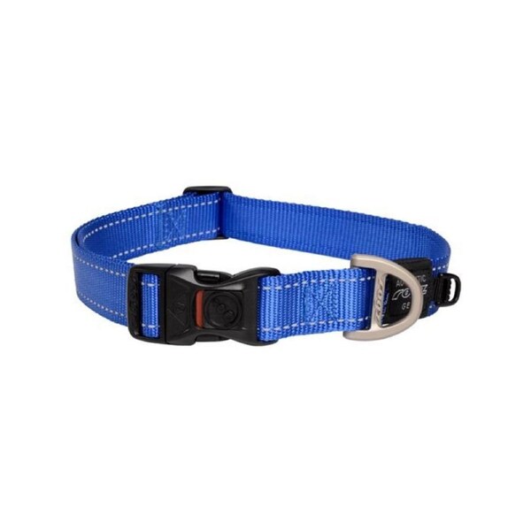 Rogz Blue X-Large 25mm Wide x 43cm to 70cm Classic Utility Collar for Dogs & Puppies