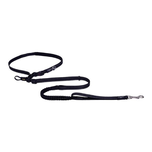 Rogz Handsfree Lead Large Black 20mm x 1.5 to 2.1 Metre Leash for Dogs