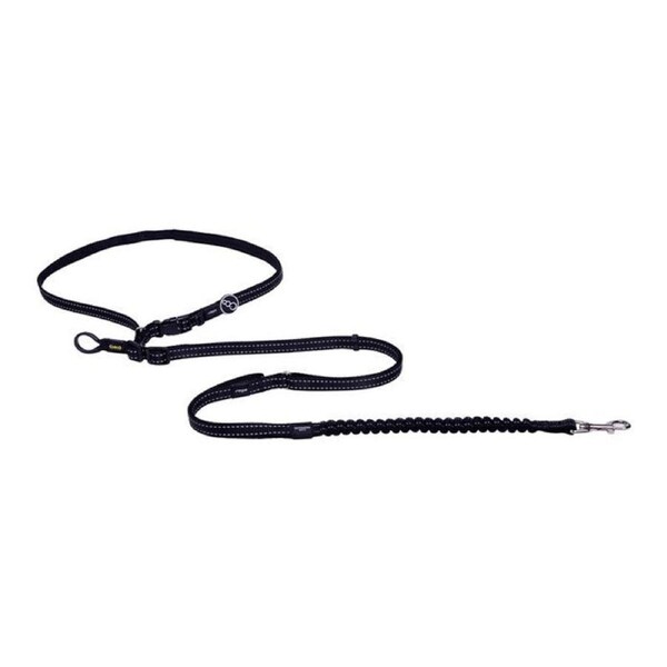 Rogz Handsfree Lead Medium Black 16mm x 1.5 to 2.1 Metre Leash for Dogs