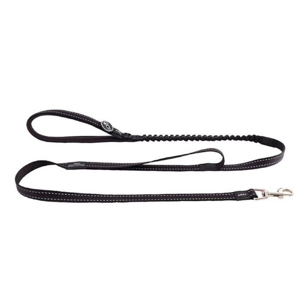 Rogz Bungee Lead Medium Black 16mm x 1.4 Metres Lead for Dogs