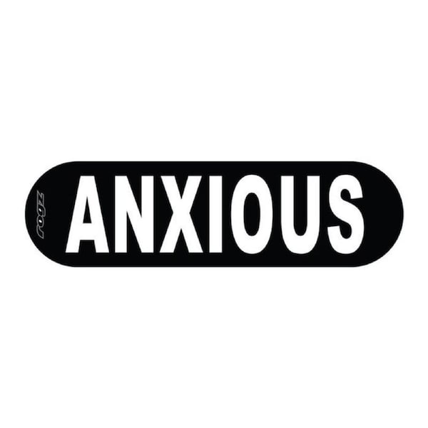 Rogz Anxious Large Personalised Pre Made Badge to Fit the LetzGo Dog Harness