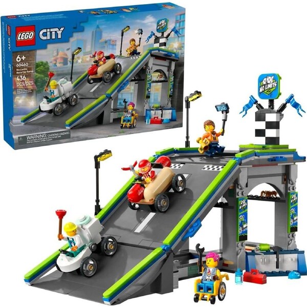 LEGO 60460 No Limits: Race Car Ramp Track - City