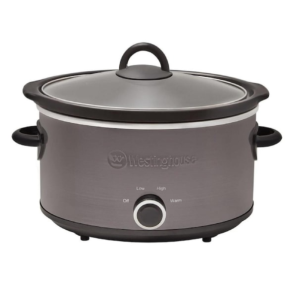 Westinghouse Slow Cooker 3.5L Cermaic Pot Black Stainless