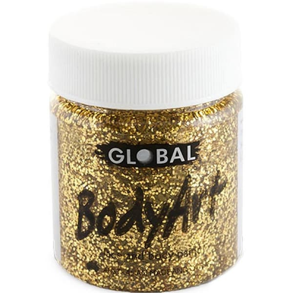 Gold Glitter Face and Body Paint Tub 45ml
