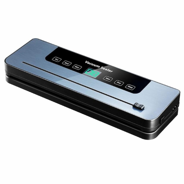 Kitchen Vacuum Sealer Fresh Meat Dry Wet Food Saver Storage Machine Heat Packing 80Kpa 120W Countertop Automatic Airtight Sous Vide Vac Jar with Bags