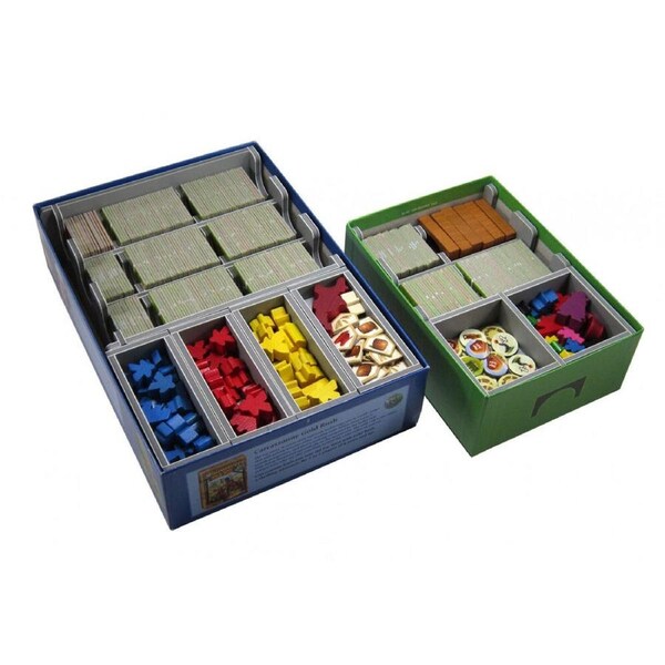 Folded Space Game Box Inserts Organiser Divider For Carcassonne Tabletop RPG