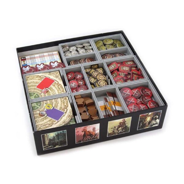 Folded Space Game Box Inserts Organiser Divider For 7 Wonders Tabletop RPG