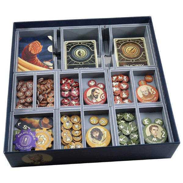 Folded Space Game Box Inserts Organiser Storage Divider For Dune Tabletop RPG