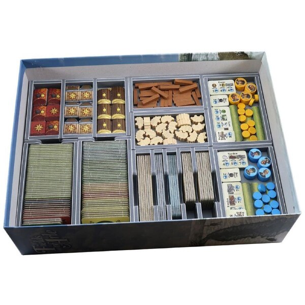 Folded Space Game Box Inserts Organiser Divider For Fields Of Arle TTRPG