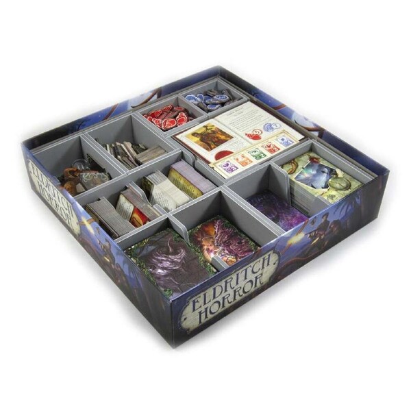 Folded Space Game Box Inserts Organiser Divider For Eldritch Horror RPG