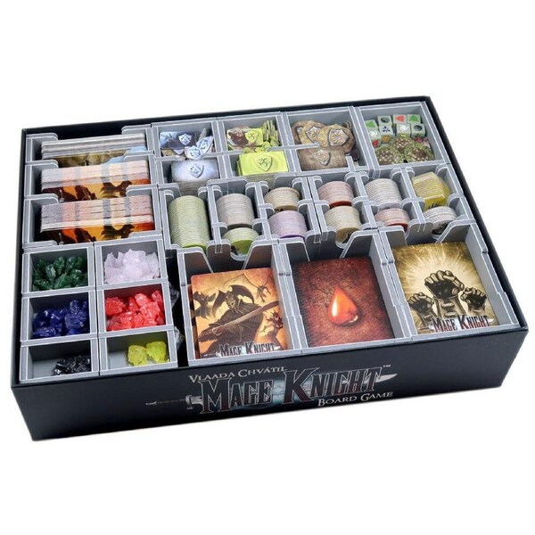 Folded Space Game Box Inserts Organiser Divider For Mage Knight Tabletop RPG