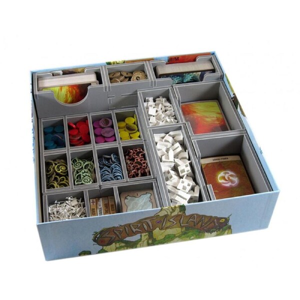 Folded Space Game Box Inserts Organiser Divider Storage For Spirit Island RPG