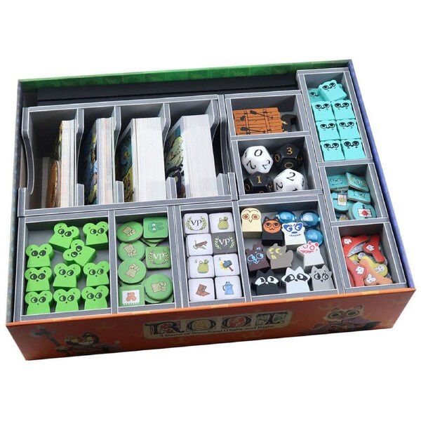 Folded Space Game Box Inserts Organiser Divider Storage For Root Tabletop RPG