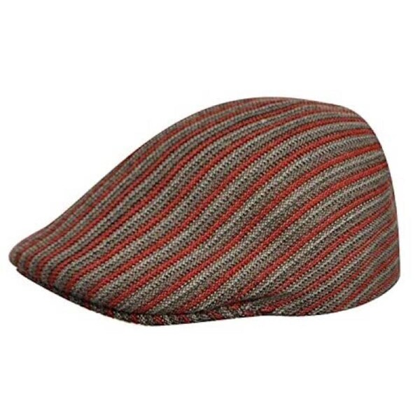 KANGOL Jacquard 507 Ivy Cap Vintage Driving Wool Blend Hat - Pinstripe Claret L