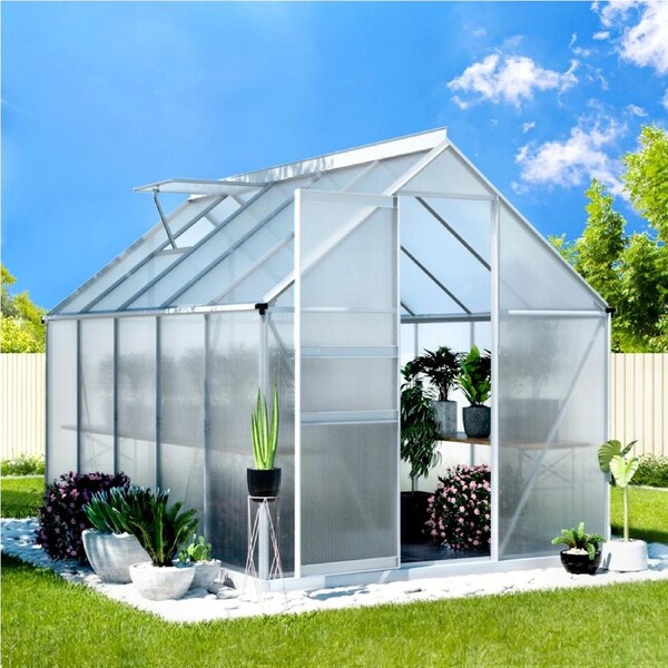 Green Fingers Greenhouse Gable Shed Green House 1.9x3.1x2.0M