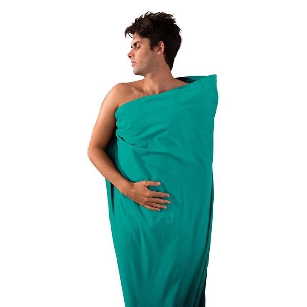 Sea To Summit Premium Cotton Travel Liner - Sea Foam - Long Rectangular