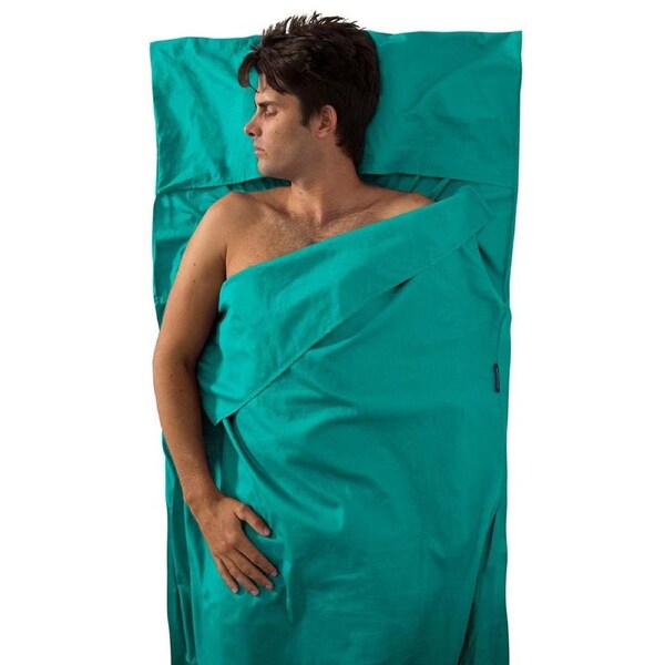 Sea To Summit Premium Cotton Travel Liner - Sea Foam - Traveller w/ Pillow Slip