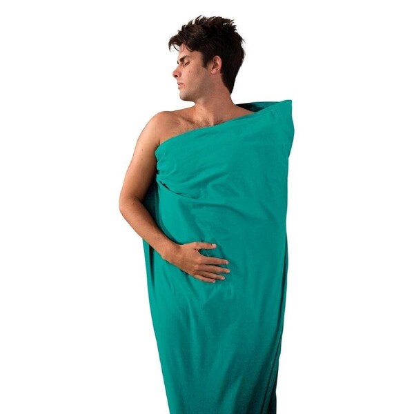 Sea To Summit Premium Cotton Travel Liner - Sea Foam - Standard Rectangular