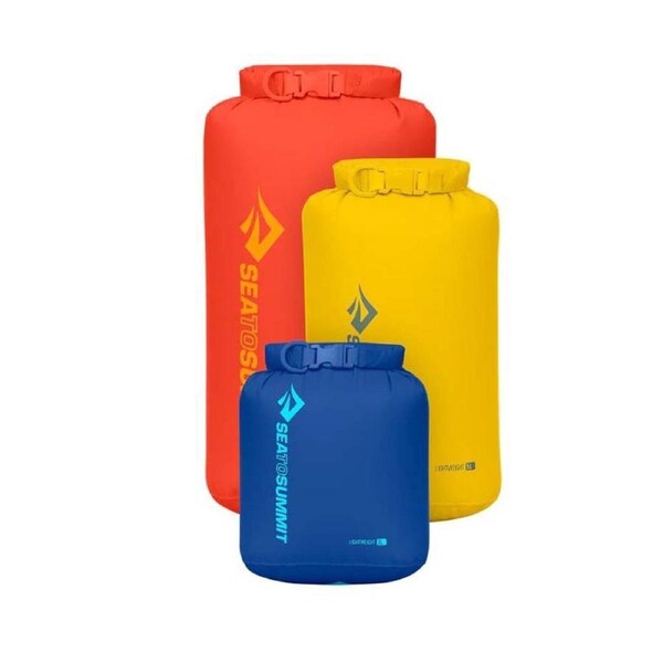 Sea to Summit Lightweight Dry Bag - 3-Piece Set (3/5/8L) - Surf the Web/Sulphur/Spicy Orange
