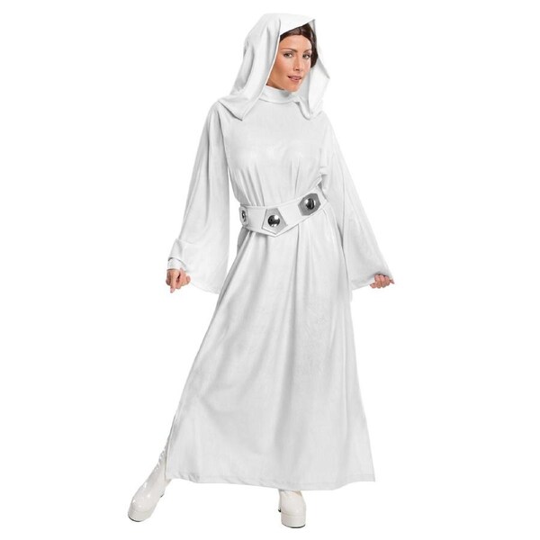 Star Wars Princess Leia Hooded Deluxe Womens Fancy Dress Up Costume L