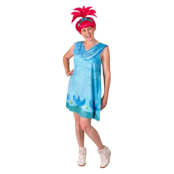 Rubies Poppy Trolls 2 Adult Womens Dress Up Character Party Costume L