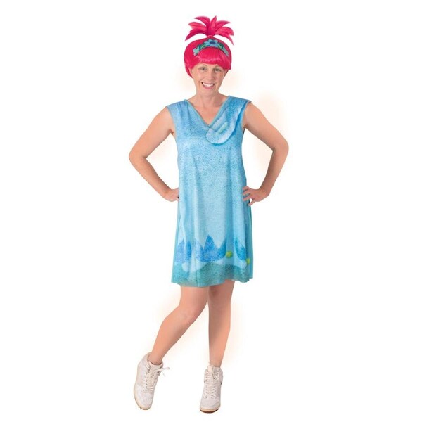 Rubies Poppy Trolls 2 Adult Womens Dress Up Character Party Costume M
