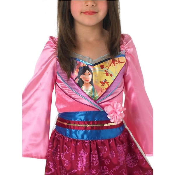Marvel Mulan Shimmer Deluxe Girls Dress Up Character Party Costume L