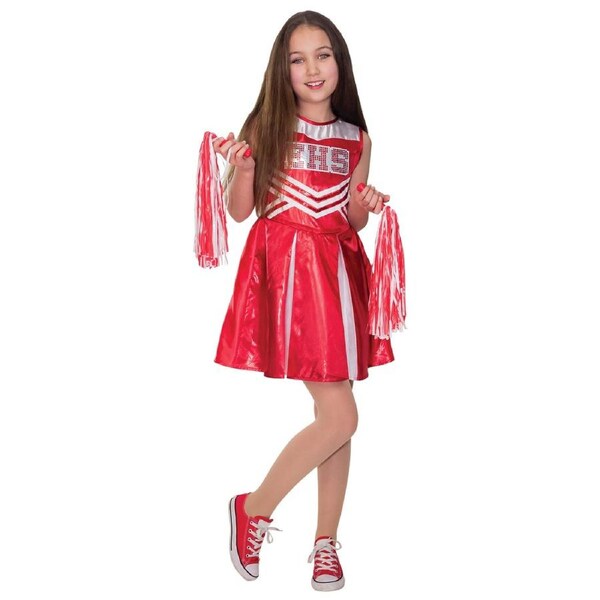 Disney High School Musical Wildcat Cheerleader Girls Dress Up Costume L