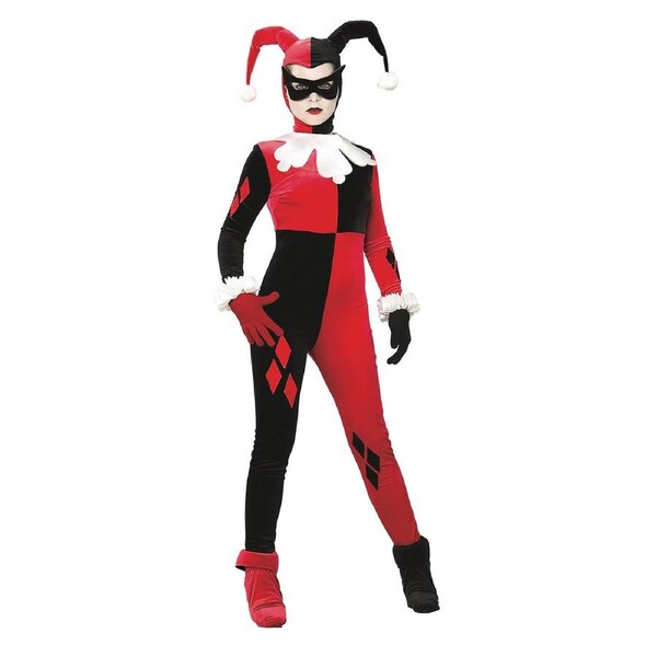 Dc Comics Harley Quinn Comic Book Womens/Ladies Dress Up Party Costume M