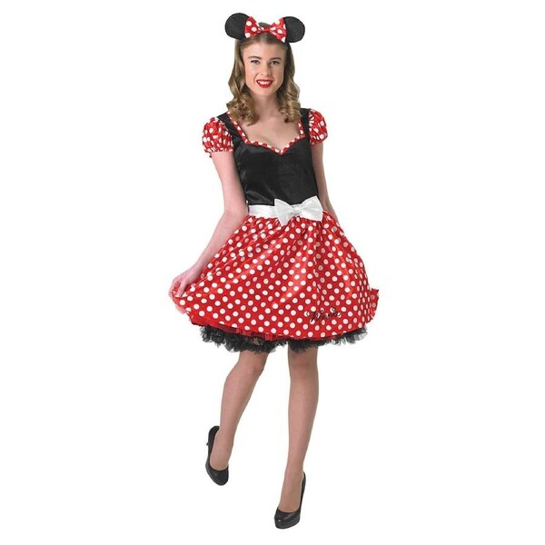 Disney Minnie Mouse Adult Sassy Womens/Ladies Dress Up Party Costume S