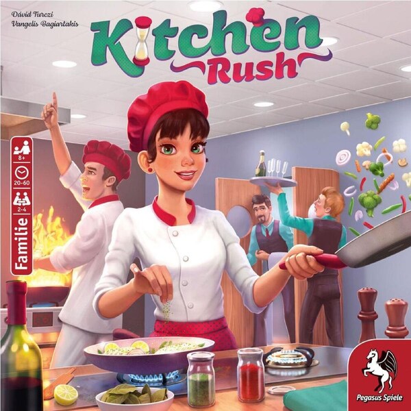 Pegasus Spiele Kitchen Rush Kids Family Cooking Strategy Board Game 8y+