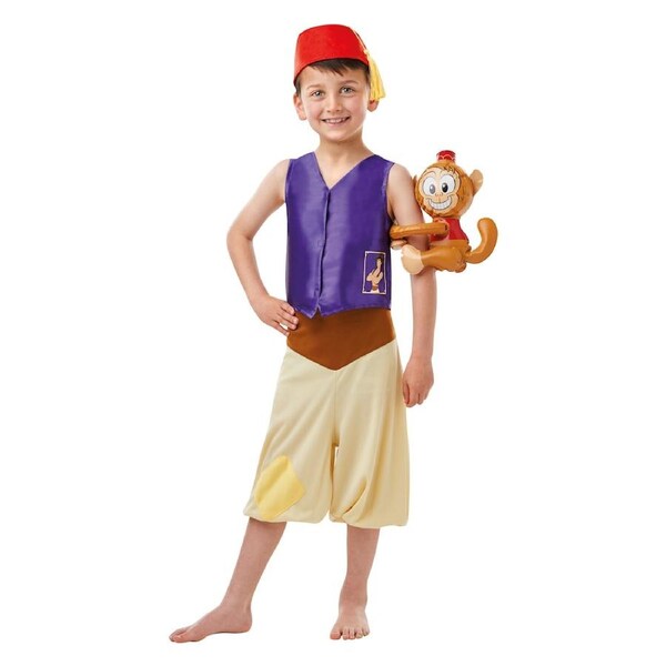 Disney Aladdin Genie Deluxe Child Boys Fancy Dress Up Party Costume M