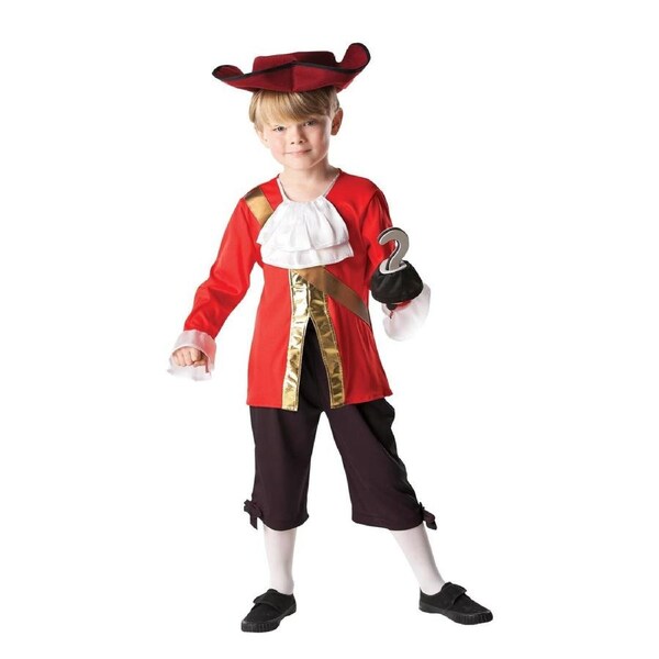 Disney The Nut Cracker Captain Hook Child Boys Dress Up Costume 3-4y
