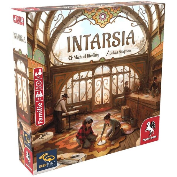 Pegasus Spiele Intarsia Kids Family Strategy Tile-Laying Board Game 10y+