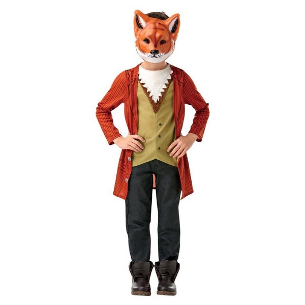 Rubies Mr Fox Deluxe Kids/Boys Dress Up Character Party Costume 9-10y