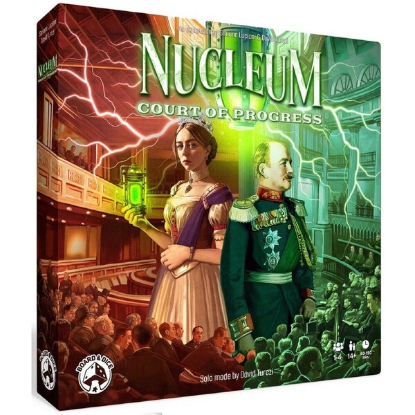 Board & Dice Nucleum Court of Progress Party Strategy Tabletop Board Game 14+