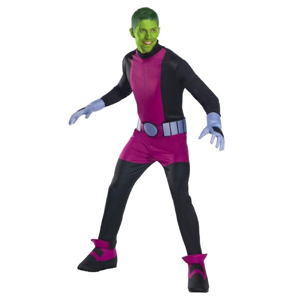 Dc Comics Teen Titans Go Beast Boy Adult Mens Fancy Dress Up Costume XL