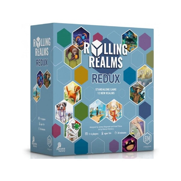 Stonemaier Games Rolling Realms Redux Tabletop Card Game Party Play 14y+
