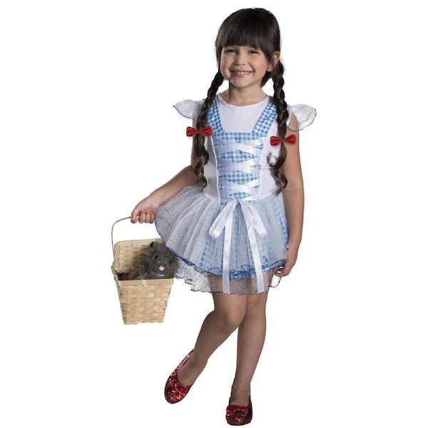 Wizard Of Oz Dorothy Tutu Girls Dress Up Party/Halloween Costume M