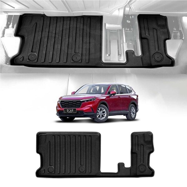 3D Third Row Seat Floor Mat for Honda CRV CR-V 7-Seater 2023-Onwards Heavy Duty All Weather Car Mats Carpet Liner
