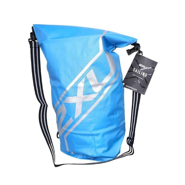 40LT 2XU Sailing Dry Tube Bag - Blue - Silver