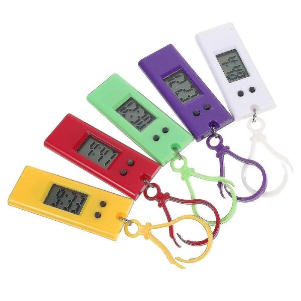 5 Pcs Sports Watches Women Digital Watch Women Clip Keychain Keychain Pocket Watch Keychain Watch Digital