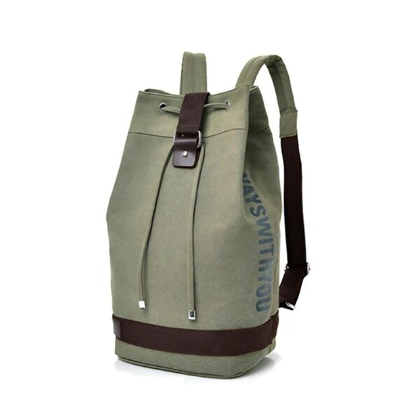 Canvas Sports Backpack Mens Leisure Travel Schoolbag Multi-purpose Backpack