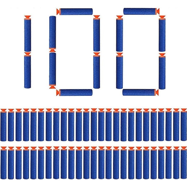 100 Pieces 7.2cm Suction Cup Darts Refill Bullets Foam Arrows Accessories for Nerf N-Strike Elite Series (Suction Cup) A246