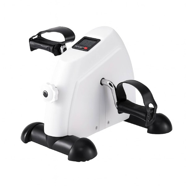 Mini Pedal Exerciser Under Desk Bike – Compact Cross Trainer White ...