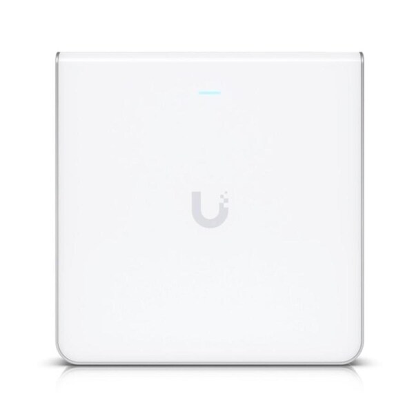 Ubiquiti UniFi Wi-Fi 6 Enterprise Sleek, Wall-mounted WiFi 6E Access Point, Integrated Four-port Switch, For High-density Office Network,2Yr Warr